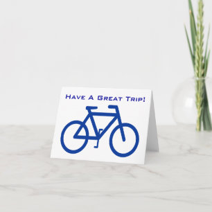 Tarjeta Festiva La bicicleta tiene un gran viaje de la bicicleta