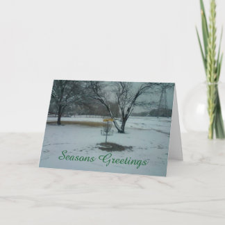Tarjeta Festiva La canasta de golf de los Seasons Greetings en la 