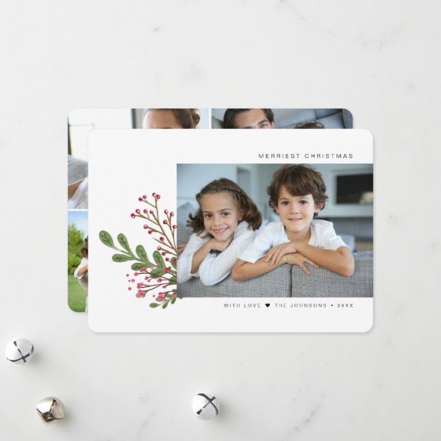 Tarjeta Festiva La caprichosa vegetación de invierno 5 Foto (Anverso/Reverso In Situ)