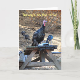 Tarjeta Festiva La carta de Acción de Gracias de Turquía