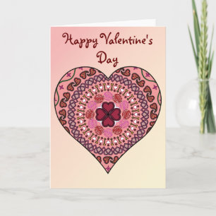 Tarjeta Festiva La carta de las capas del corazón