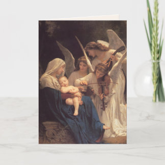 Tarjeta Festiva La carta de los Navidades de los ángeles