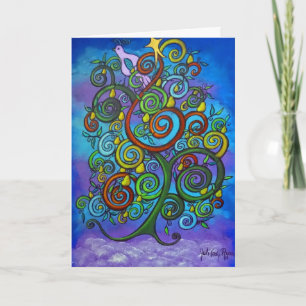 Tarjeta Festiva La carta de los Navidades de perdices solitarios