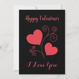 Tarjeta Festiva La carta de San Valentín personalizado Minimalista