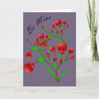 Tarjeta Festiva La carta de San Valentín, que florece