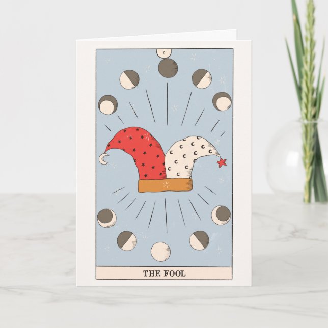 Tarjeta Festiva La carta tonta Tarot Major Arcana tiene una oportu (Anverso)