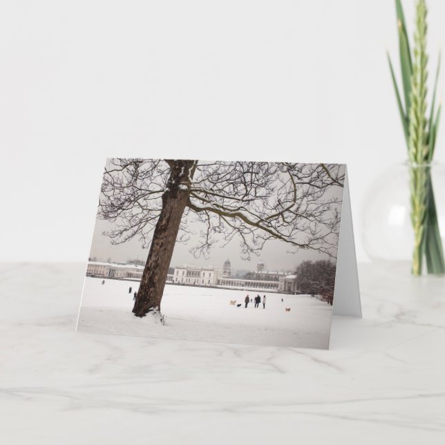 Tarjeta Festiva La casa de la reina, Greenwich (Anverso)