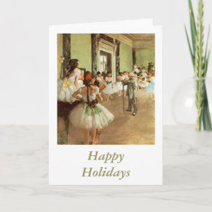 Tarjeta Festiva La Clase de Baile por Edgar Degas