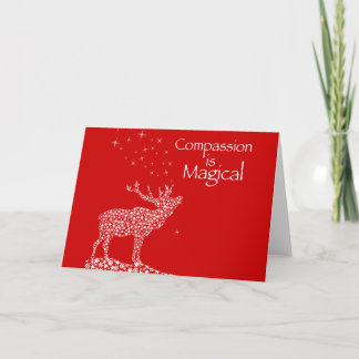 Tarjeta Festiva La compasión es mágica