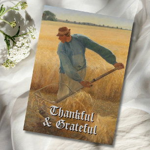 Tarjeta Festiva La cosecha de agradecimiento y agradecimiento de l