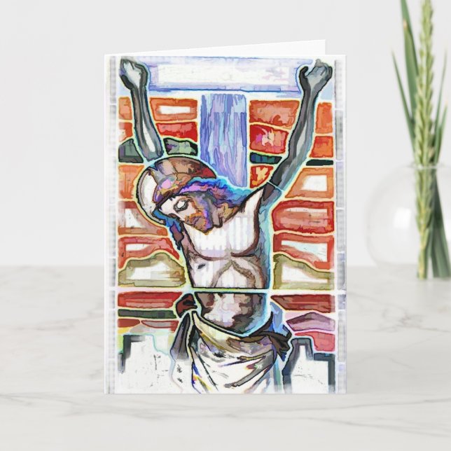 TARJETA FESTIVA LA CRUCIFIXIÓN (Anverso)