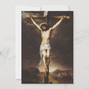 Tarjeta Festiva La Crucifixión de Bartolomé Esteban Murillo