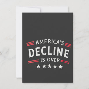 Tarjeta Festiva La decadencia de Estados Unidos terminó con la Eda