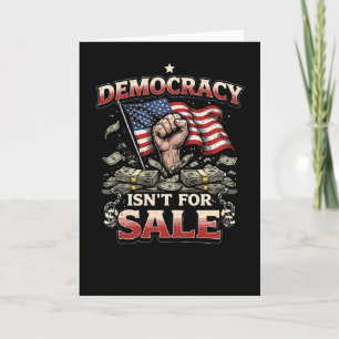 Tarjeta Festiva La democracia no está en venta