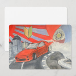 Tarjeta Festiva La deriva en el cielo