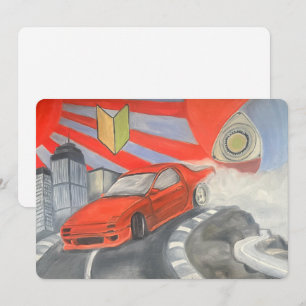 Tarjeta Festiva La deriva en el cielo