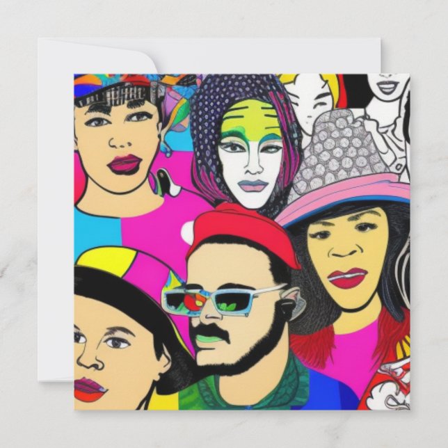 Tarjeta Festiva La diversidad es divertida (Anverso)