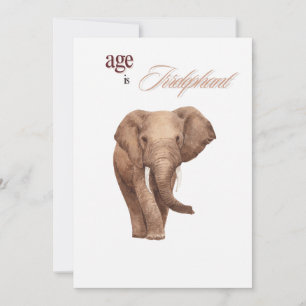 Tarjeta Festiva La edad es irrelevante