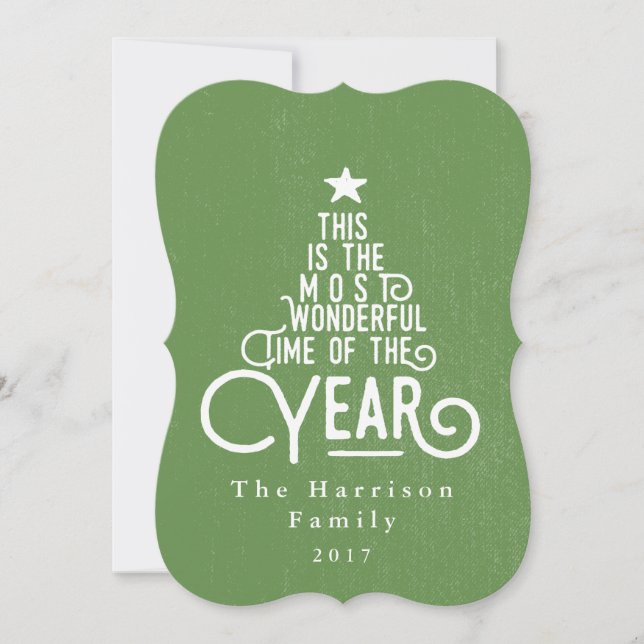 Tarjeta Festiva la época más maravillosa del año... (Anverso)