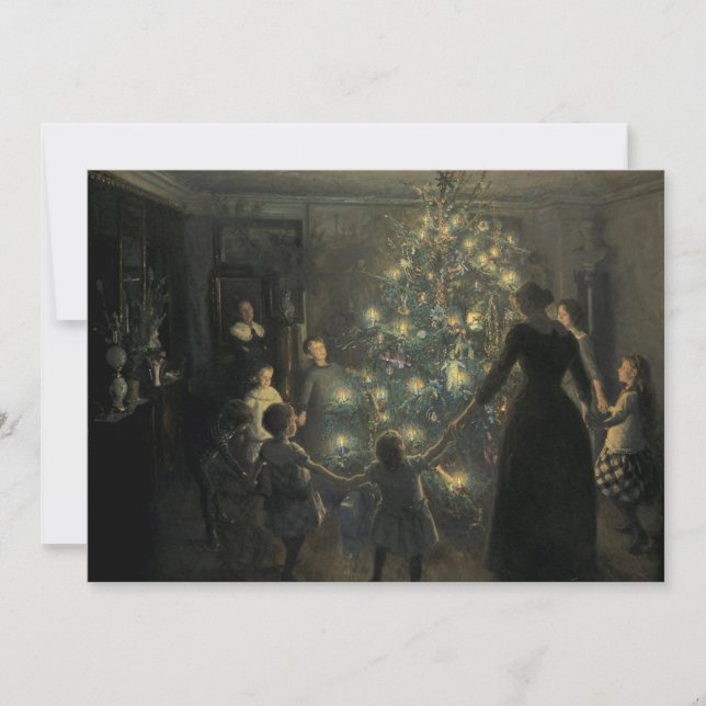 Tarjeta Festiva La época victoriana de la época navideña feliz