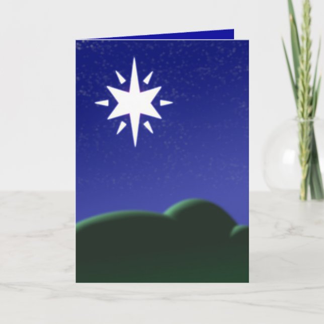 Tarjeta Festiva La estrella - (Anverso)