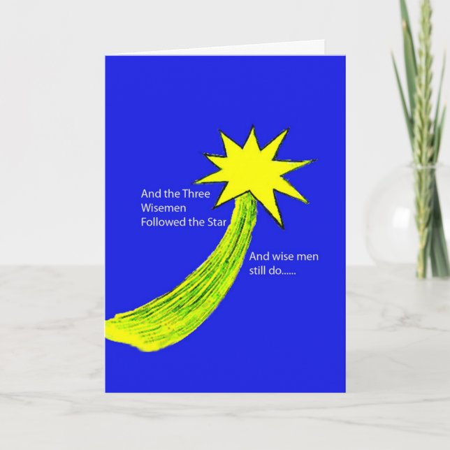 Tarjeta Festiva La estrella de Belén (Anverso)