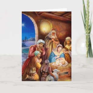 Tarjeta Festiva La familia santa
