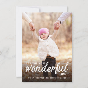 Tarjeta Festiva La foto manuscrita de los Navidades más maravillos
