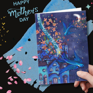 Tarjeta Festiva La golondrina lleva un mensaje de amor a todas las
