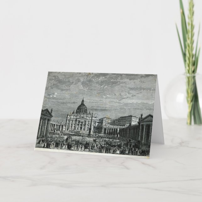 Tarjeta Festiva La gran bendición de Pascua (Anverso)