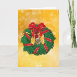 Tarjeta Festiva La guerra de los Navidades de Chipmunk