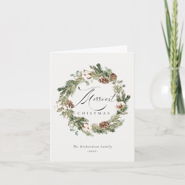 Tarjeta Festiva La guerra de los Navidades más valiosos de la pina (Anverso)