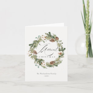 Tarjeta Festiva La guerra de los Navidades más valiosos de la pina
