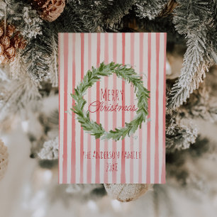 Tarjeta Festiva La guerra de los Navidades rojos verdes dibujada a