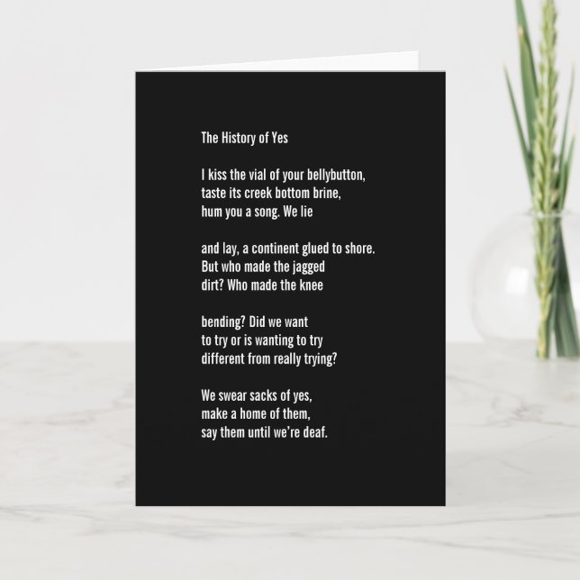 Tarjeta Festiva "La historia de sí " (Anverso)