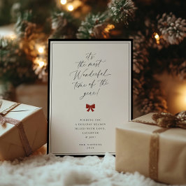 Tarjeta Festiva La Hora Más Maravillosa Del Año