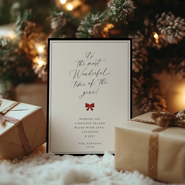 Tarjeta Festiva La Hora Más Maravillosa Del Año (Subido por el creador)