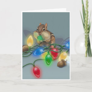 Tarjeta Festiva La idea brillante del Chipmunk