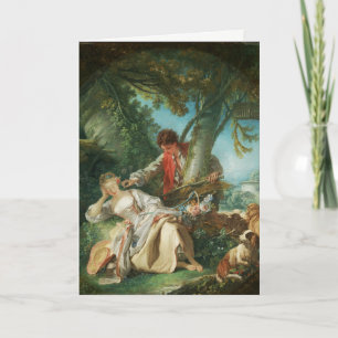 Tarjeta Festiva La interrupción del sueño de François Boucher