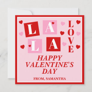 Tarjeta Festiva La La Love Kids Día de San Valentín