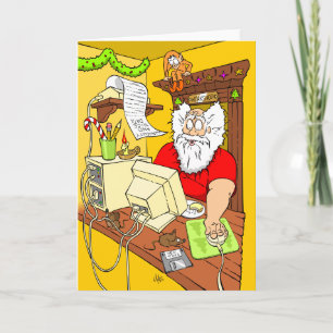 Tarjeta Festiva La lista de Santa