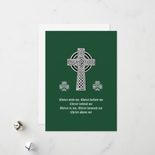 Tarjeta Festiva La Lorica de la Oración de San Patricio (corta)