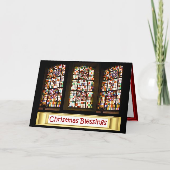 Tarjeta Festiva La luz de Cristo brilla (Anverso)
