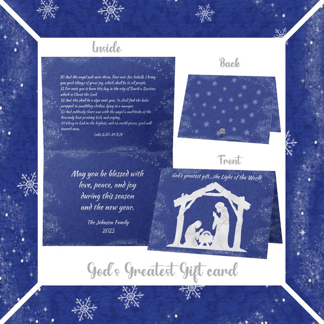 Tarjeta Festiva La luz de los Navidades cristianos del mundo (Subido por el creador)