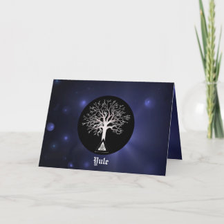 Tarjeta Festiva La luz de Yule-Let Brilla sobre Yule
