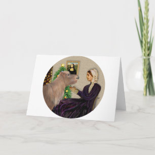 Tarjeta Festiva La madre de Whistler Navidad-Pony de Shetland