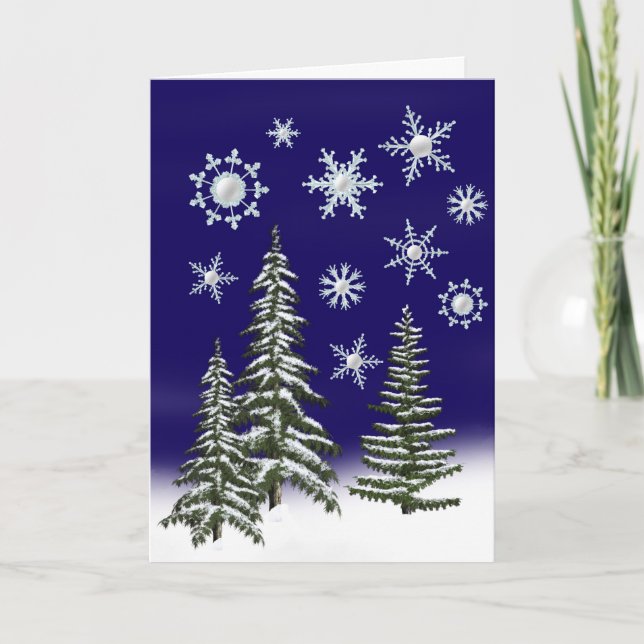 Tarjeta Festiva La magia de los Navidades de Golfer (Anverso)