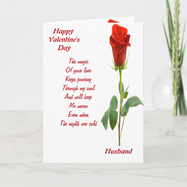 Tarjeta Festiva La magia de tu marido amoroso (Anverso)