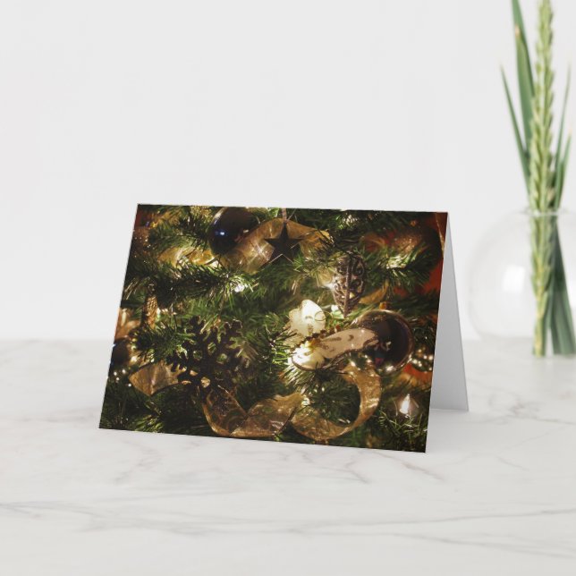 Tarjeta Festiva La mariposa de los Navidades (Anverso)