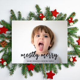 Tarjeta Festiva La mayoría de los Navidades de fotos divertidas de